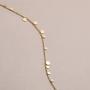 S.Leaf Delicate 14K Gold Plated Dot Necklace Choker Necklace Gold Necklaces for Women