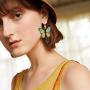 UDORA Butterfly Pendant Dangle Necklace Earrings Jewelry Set Gift For Women Girls