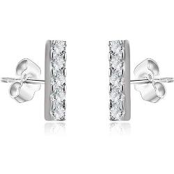 Sterling Silver Stud Earrings Dainty Mini Bar, Lightning Bolt, Moon, Star, Starburst, Trio Studs, 3 Colors Available