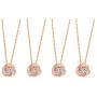DHQH Bridesmaids Necklace GiftsCubic Zirconia Knot Pendant Bridesmaid Necklace for Women I Couldn’t Tie a Knot Without You Wedding Proposal Necklaces Jewelry(Rose Gold/Silver)