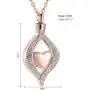 Crystal Teardrop Heart Cremation Urn Pendant Memorial Necklace for Women Stainless Steel Ashes Holder Keepsake Jewelry Crystal Teardrop Heart Cremation Urn Pendant Memorial Necklace for Women Stainless Steel Ashes Holder Keepsake Jewelry