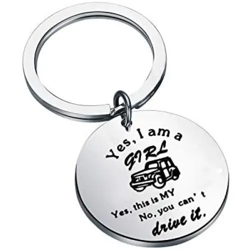 FUSTMW Car Girl Gift Yes This is My Car Keychanin Car Wrangler Gift Car Girl Jewelry Car Lover Gift for Her … FUSTMW Car Girl Gift Yes This is My Car Keychanin Car Wrangler Gift Car Girl Jewelry Car Lover Gift for Her …