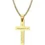 Mealguet Jewelry Stainless Steel Philippians 4:13 Christian Bible Verse Engraved Cross Pendant Necklace for Men,20'' Mealguet Jewelry Stainless Steel Philippians 4:13 Christian Bible Verse Engraved Cross Pendant Necklace for Men,20''