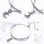 SLUYNZ 925 Sterling Silver Star Moon Adjustable Bolo Strand Bracelet for Women Teen Girls Layered Bracelet Sliding Tennis Bracelet