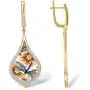 Santuzza Dragonfly Dangle Earrings 14k Yellow Gold Plating 925 Sterling Silver White Cubic Zirconia Enamel Flower Drop Earring Jewelry For Women Santuzza Dragonfly Dangle Earrings 14k Yellow Gold Plating 925 Sterling Silver White Cubic Zirconia Enamel Flower Drop Earring Jewelry For Women