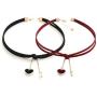 Maxforever Choker Set 2 PCS Choker Necklaces Velvet Choker Set Classic Gothic Chokers (Black/Claret Red)