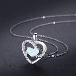 I Love You to The Moon and Back Necklace Opal Moon and Star Heart Necklace Mother Gift Mother Necklace Girlfriend Jewelry