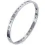 VNOX Girls IP Stainless Steel Rhinestone Roman Numeral Bangle Bracelet,Silver,7.5'' VNOX Girls IP Stainless Steel Rhinestone Roman Numeral Bangle Bracelet,Silver,7.5''