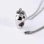 Fanery Sue Personalized Cremation Urn Necklace for Human/Pet Ashes Customizable Engraved Keepsake Memorial Jewelry