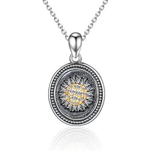 TANGPOET Locket Necklace That Holds Pictures 925 Sterling Silver Compass Pendant Necklace for Women Men Birthday Gifts TANGPOET Locket Necklace That Holds Pictures 925 Sterling Silver Compass Pendant Necklace for Women Men Birthday Gifts