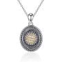 TANGPOET Locket Necklace That Holds Pictures 925 Sterling Silver Compass Pendant Necklace for Women Men Birthday Gifts