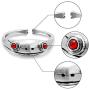 PANTIDE 3 Pcs Frog Open Rings Set for Women, Vintage Adjustable Alloy Animal Finger Rings, Cute Silver Frog with Red Purple Eyes Rings, Fashion Jewelry Gifts for Anniversary Birthday Valentine’s Day