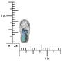 Sterling Silver Shell Slipper Flip Flop Pendant Necklace, 16+2'' Extender