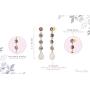 Femme Luxe Bianca Drop Earrings For Women - 14k Gold Dipped 925 Sterling Silver with Natural Amethyst and Moonstone Gemstone Earrings | Hypoallergenic | Handmade Design