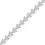 La4ve Diamonds 1.00 Carat Real Diamond Martini Tennis Bracelet (J, I3) Rhodium Gold Plated Over Sterling Silver 3 Prong Set Miracle Plate Womens Fashion Jewelry (White, Yellow, Rose Gold Tone)