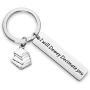 WUSUANED Book Lover Gift I Will Dewey Decimate You Keychain Book Quote Keychain Funny Gift for Reader Librarian