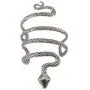idealway Vintage Punk Silver Snake Open Bangle Cuff Bracelet for Men Women idealway Vintage Punk Silver Snake Open Bangle Cuff Bracelet for Men Women