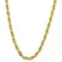 14K Yellow Gold Filled Solid Rope Chain Necklace, 4.5mm Wide
