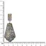 Aheli Indian Traditional Bollywood Hand Made Designer Silver Oxidised Dangler Earrings In Original Dual Tone Plating For Women Girls