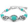 Natural Turquoise Bracelet Classic Luxury Women Summer Unique Design Bohemian Beaded Butterfly Bracelet Jewelry
