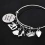 M MOOHAM Birthday Gifts for Women Girls Bracelet - Expandable Charm Bracelets 10th 20th 30th 40th 50th 60th 70th 80th 90th Birthday Gift for Friend, Mom, Daughter, Wife, Grandma Jewelry Present