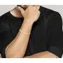 Miabella 18K Gold Over Sterling Silver Italian Solid 4mm Flat Snake Dome Herringbone Chain Link Bracelet for Women Men 6.5, 7, 7.5, 8, 8.5 Inch, 925 Italy Miabella 18K Gold Over Sterling Silver Italian Solid 4mm Flat Snake Dome Herringbone Chain Link Bracelet for Women Men 6.5, 7, 7.5, 8, 8.5 Inch, 925 Italy