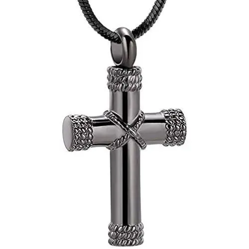 Rope Winding Cross Cremation Ashes Urn Pendant Necklace Memorial Keepsake Jewelry Lord’s Prayer Cross Ashes Necklaces Rope Winding Cross Cremation Ashes Urn Pendant Necklace Memorial Keepsake Jewelry Lord’s Prayer Cross Ashes Necklaces