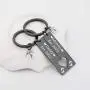 FUSTMW Pregnancy Announcement Gifts Daddy and Mommy Est 2021 Keychain Set New Parents Gift First Time Mom Gifts Baby Footprint Charm Daddy to Be Gifts