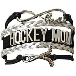 Infinity Collection Hockey Mom Charm Bracelet, Ice Hockey Mom Jewelry, for Moms with Hockey Players