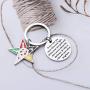 BAUNA OES Sorority Gifts Order of The Eastern Star Keychain to Be A Star You Must Shine Your Light Masonic Jewelry for Her