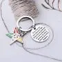 BAUNA OES Sorority Gifts Order of The Eastern Star Keychain to Be A Star You Must Shine Your Light Masonic Jewelry for Her