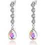 Swarovski Crystal Teardrop Dangling Earrings for Women 14K Gold Plated Hypoallergenic Long Drop Tassel Earring Swarovski Crystal Teardrop Dangling Earrings for Women 14K Gold Plated Hypoallergenic Long Drop Tassel Earring