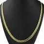 Fashion kimi2 NA313-Vacuum Coating 18k Gold Filled Women Men Chain Classic Necklace Jewelry 5mm