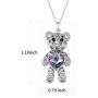 ZIOZIA Necklace Women Made with Swarovski Crystal Chain Love Heart Pendant Kids Jewelry for Girls Gifts for Girlfirend and Mom