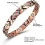 Medlladle Copper Magnetic Therapy Bracelet for Women Arthritis Pain Relief RSI&Carpal Tunnel 3500 Gauss Magnets 99.9% Pure Copper Bracelets Jewelry Gift with Adjust Tool Medlladle Copper Magnetic Therapy Bracelet for Women Arthritis Pain Relief RSI&Carpal Tunnel 3500 Gauss Magnets 99.9% Pure Copper Bracelets Jewelry Gift with Adjust Tool