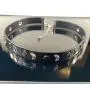 Skye Jewelry Black Leather Gothic Moon & Flat Stud Choker Necklace w/Adjustable Toggle Clasp Fits 13''-16''