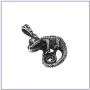 Fusamk Punk Titanium Steel Animal Lizard Pendant Necklace,24'' Box Chain Fusamk Punk Titanium Steel Animal Lizard Pendant Necklace,24'' Box Chain