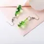 GIMEFIVE Handmade Water Drop Shape Spiral Lampwork Fashion Glass Bead Pendant Dangle Earrings
