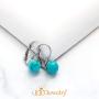 555Jewelry Womens Stainless Steel Bead Ball Round Dangle Drop Leverback Earrings