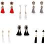 Majesto Tassel Dangle Drop Earrings Jewelry Set of 6 - Prime Gift for Women Girls Teens