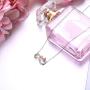 Sllaiss Sterling Silver Infinity Rose Pendant Necklace for Women Sets with Austria Zirconia 18K White Gold Plated Jewelry with Gift Box