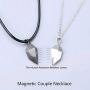 2 PCs Personalized Matching Necklaces for Couples,Custom Broken Heart Necklace Friendship Jewelry Gifts on Anniversary