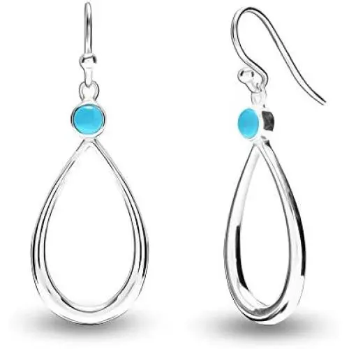 LeCalla Flaunt Sterling Sliver Jewelry Teardrop Earrings for Teens and Women (Gemstone Birthstone Round 4MM) LeCalla Flaunt Sterling Sliver Jewelry Teardrop Earrings for Teens and Women (Gemstone Birthstone Round 4MM)