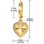 JINEAR Dangle Earrings for Women Teen Girls 18K Gold filled Heart Tiny Drop Earrings Small Huggie Hoop Earrings Fashion Jewelry Gifts