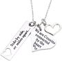 LParkin Cousin Necklace Side by Side Or Miles Apart We are Cousins Connected by The Heart