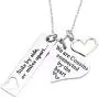 LParkin Cousin Necklace Side by Side Or Miles Apart We are Cousins Connected by The Heart LParkin Cousin Necklace Side by Side Or Miles Apart We are Cousins Connected by The Heart
