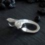 Sterling Silver Engraved Mother Child Whale Tail Pendant Necklace, 16+2'' Extender