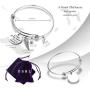 Memorial Initial Bracelet Sympathy Gifts A Piece of My Heart is in Heaven Memory Jewelry with Initial Loss Condolences Gifts