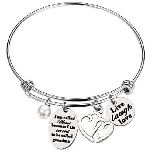 ENSIANTH Mimi Bracelet Grandma Jewelry I Am Called Mimi Because I am Too Cool Bracelet I Love You Gift for Grandma