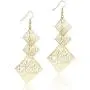 KaFu Lightweight Bohemia 14K Gold Chandelier Filigree Geometric Rhombus Earrings Hollow Cutout Drop Dangle Long Earrings for Women and Girls KaFu Lightweight Bohemia 14K Gold Chandelier Filigree Geometric Rhombus Earrings Hollow Cutout Drop Dangle Long Earrings for Women and Girls